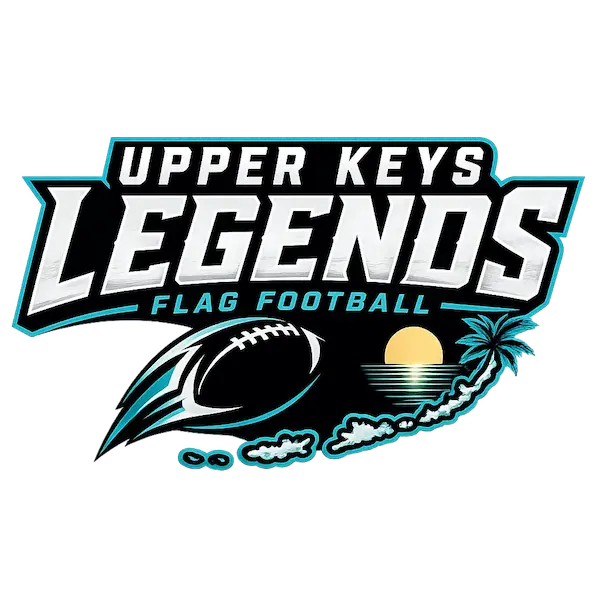 Upper Keys Legends Flag Football logo – youth sports nonprofit serving Key Largo, Tavernier, and Islamorada.